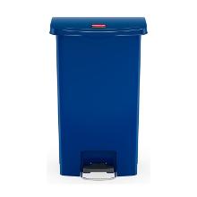 POUBELLE A PEDALE SLIM JIM® STEP-ON 90L FS RUBBERMAID BLEU 57X35.3X82.55CM (1) photo du produit