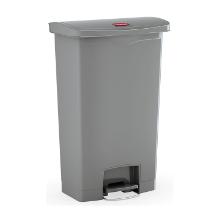 POUBELLE A PEDALE SLIM JIM® STEP-ON 68L FS RUBBERMAID GRIS 50X31X80CM (1) photo du produit