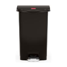 POUBELLE A PEDALE SLIM JIM® STEP-ON 50L FS RUBBERMAID NOIR 46X29X72CM (1) photo du produit