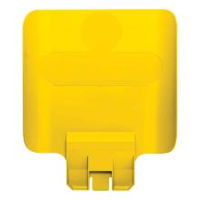 SUPPORT SIGNALETIQUE JAUNE POUR SLIM JIM STATION DE RECYCLAGE (1) photo du produit