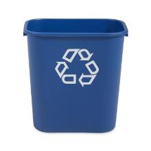 POUBELLE RECTANGULAIRE 26.5L RUBBERMAID BLEU 36.5X26X38CM (1) photo du produit