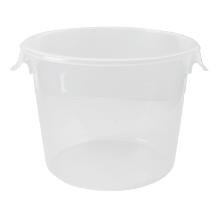 CONTENEUR DE STOCKAGE RONDE PE SEMI-TRANSPARANT 5.7L (12) photo du produit