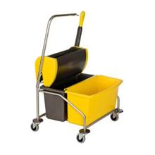 CHARIOT DE LAVAGE DOUBLE TWIXTER 2X20L AVEC PRESSE (1) photo du produit