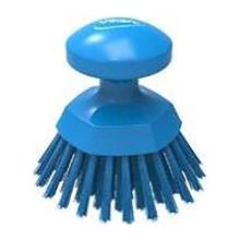 BROSSE A MAIN VIKAN RONDE D.12.5CM BLEU (1) photo du produit