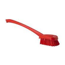 BROSSE A MAIN VIKAN AVEC MANCHE LONGUE POLYESTER DUR ROUGE (1) photo du produit