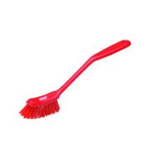 BROSSE A MAIN VIKAN POUR VAISSELLE POLYESTER ROUGE 25CM (1) photo du produit