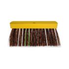 BROSSE RUE BOIS VERNI JAUNE FIBRE BAHIA AVEC BALEINES 30CM-FSC (1) photo du produit