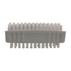 BROSSE A ONGLE PLASTIQUE-NYLON DOUBLE BLANC (1) photo du produit