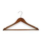 KLEERHANGER MET BROEKLAT HOUT DONKERBRUIN GELAKT 44CM (100) artikelfoto