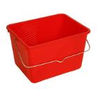 SEAU A PEINTURE 7L ROUGE 26X19.5X19CM (1) photo du produit