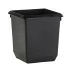 CORBEILLE A PAPIER 21L CARRE  NOIR 28X28X31CM (1) photo du produit