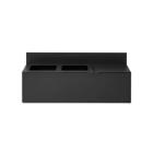 UNITE DE TRI SELECTIF MURAL BICA 911 3X20L ACIER NOIR+COUVERCLE 114X29X45CM (1) photo du produit