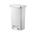 POUBELLE A PEDALE HANA 45L EKO BLANC 40.9X29.7X65.2CM (1) photo du produit