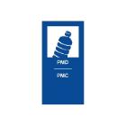 AUTOCOLLANT MAGNETIQUE PMD/PMC NL/FR-BLEU(1) photo du produit