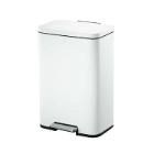 POUBELLE A PEDALE MADISON 50L EKO BLANC AVEC SEAU INT.PLAST 42.5X36.5X64.6CM (1) photo du produit