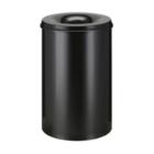 CORBEILLE A PAPIER 110L RONDE AVEC ETOUFFOIR V-PART NOIR D.47X72CM (1) photo du produit