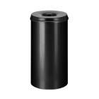 CORBEILLE A PAPIER 50L RONDE AVEC ETOUFFOIR V-PART NOIR D.33.5X63CM (1) photo du produit