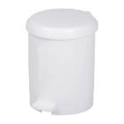 POUBELLE A PEDALE PLASTIQUE 20L BLANC AVEC SEAU INTERIEUR D.31X40.5CM (1) photo du produit