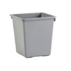 CORBEILLE A PAPIER 27L CARRE GRIS 34X34X36CM (1) photo du produit