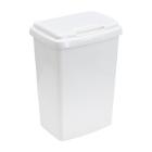AFVALBAK TOPIX 50L PVC WIT MET PLAT DEKSEL 28.8X39X66CM (1) artikelfoto