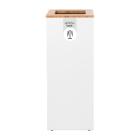 POUBELLE LUNE PAXA LARGE 65L BLANC/GRIS GENERAL WASTE 30X30X72CM (1) photo du produit