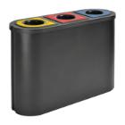 POUBELLE MODULE TRIOMF BE. 3 COMP. X 45L NOIR 38.5X110X75.5CM (1) photo du produit