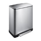 POUBELLE A PEDALE E-CUBE 50L EKO INOX MAT FPP 50X34.5X65CM (1) photo du produit
