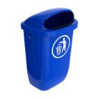POUBELLE DIN-PK 50L BLEU 43.2X34X74CM (1) photo du produit