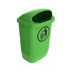 POUBELLE DIN-PK 50L VERT 43.2X34X74CM (1) photo du produit