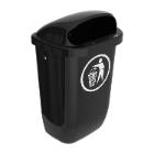 POUBELLE DIN-PK 50L ANTHTRACITE 43.2X34X74CM (1) photo du produit