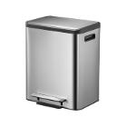 POUBELLE A PEDALE ECOCASA 30L EKO MAT INOX 32.1X40.4X49.2CM (1) photo du produit