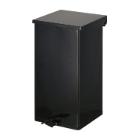 POUBELLE A PEDALE CARRO-KICK 110L NOIR 39X39X80CM (1) photo du produit