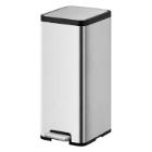 POUBELLE A PEDALE ECOMAID 2X15L EKO MAT INOX 32.1X37.3X66.5CM (1) photo du produit