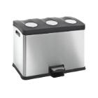 PEDAALEMMER REJOICE RECYCLING 12+12+12L EKO MAT RVS 59.2X38.2X43.1CM (1) artikelfoto