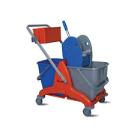 CHARIOT DE LAVAGE DOUBLE 2X15L AVEC PRESSE (1) photo du produit