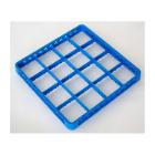 REHAUSSE BLEUE 16 COMPARTIMENTS - POUR PANIER LAVE-VAISSELLE - 50X50X4CM (1) photo du produit