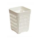 PANIER A COUVERT PERFORE PP BLANC 1 COMPARTIMENT 110X110X130MM (1) photo du produit