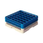 PANIER LAVE-VAISSELLE 36 COMP. AVEC 2 REHAUSSEURS 50X50X18CM (1) photo du produit