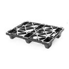 NESTBARE PALLET PE OPEN DEK EN 6 POTEN 80X60X13CM ZWART (1) artikelfoto