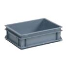 BAC E-LINE GRIS 10L AVEC POIGNÉES FERMÉES 40X30X12CM (1) photo du produit