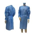 BLOUSE MED.PRIMECARE+ PPSB BLEU FONCE AVEC LIENS ET POIGNET TRICOT (10X10) photo du produit