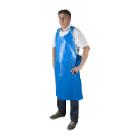 TABLIER EN POLYETHYLENE 25mu BLEU 76X122CM SACHET DISTRIBUTEUR (10X100) photo du produit