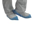 SURCHAUSSURES PP BLANCHE AVEC SEMELLE PE BLEU 16.5X39CM (400) photo du produit