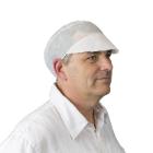 CASQUETTE A VISIERE NON-TISSE BLANC (10X100) photo du produit
