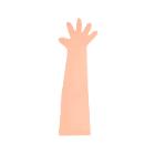 GANT CARE&SERVE PE-COPOLYMER ORANGE-TRANSPARENT 90CM (40X50) photo du produit