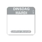 ROULEAU LABELFRESH-EASY -DISSOLVABLE - 22X22MM - DINSDAG/MARDI (6X500 ETIQ.) photo du produit