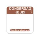 ROULEAU LABELFRESH-EASY -DISSOLVABLE - 22X22MM - DONDERDAG/JEUDI (6X500 ETIQ.) photo du produit