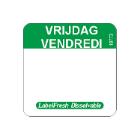 ROULEAU LABELFRESH-EASY -DISSOLVABLE - 22X22MM - VRIJDAG/VENDREDI (6X500 ETIQ.) photo du produit