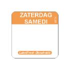 ROULEAU LABELFRESH-EASY -DISSOLVABLE - 22X22MM - ZATERDAG/SAMEDI (6X500 ETIQ.) photo du produit