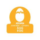 ROULEAU LABELFRESH - ALLERGENES AGG/EGG - 30X30MM (6X500 ETIQUETTES) photo du produit